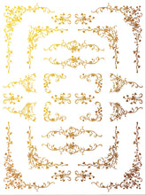 Load image into Gallery viewer, Si Belle IOD, Iron Orchid Designs, Gold Foil Gilded Transfer Pad